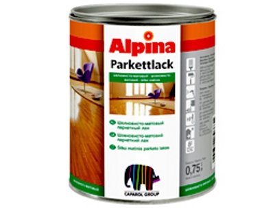 Alpina  PARKETTLACK seidenmatt шелковисто-матовый паркетный лак, 10л - фото