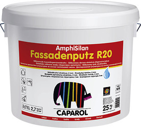 Caparol AmphiSilan-Fassadenputz R20, R30 структурная штукатурка на основе силиконовой смолы, 25кг   - фото