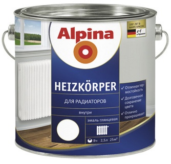 Alpina Heizkorper эмаль для радиаторов 2,5л - фото