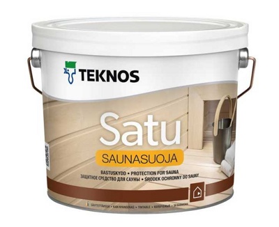 Teknos SATU SAUNASUOJA  Защитное средство  для сауны, 2,7л Финляндия