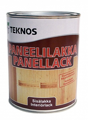 Teknos PANEELILAKKA лак на акрилатной основе, 0,9л Финляндия - фото